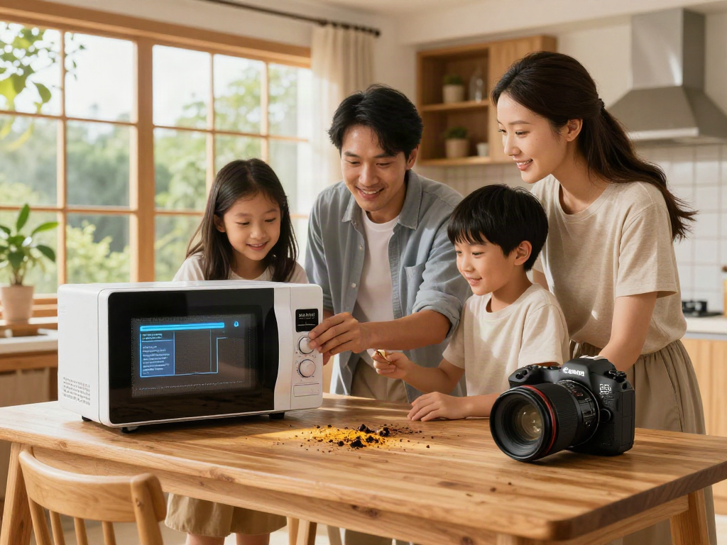 Traitement de bois sans produits chimiques avec Shashel® dans une cuisine familiale lumineuse.