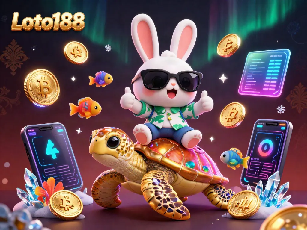 Play exciting games at Loto188 with a lively illustration of luck and fortune