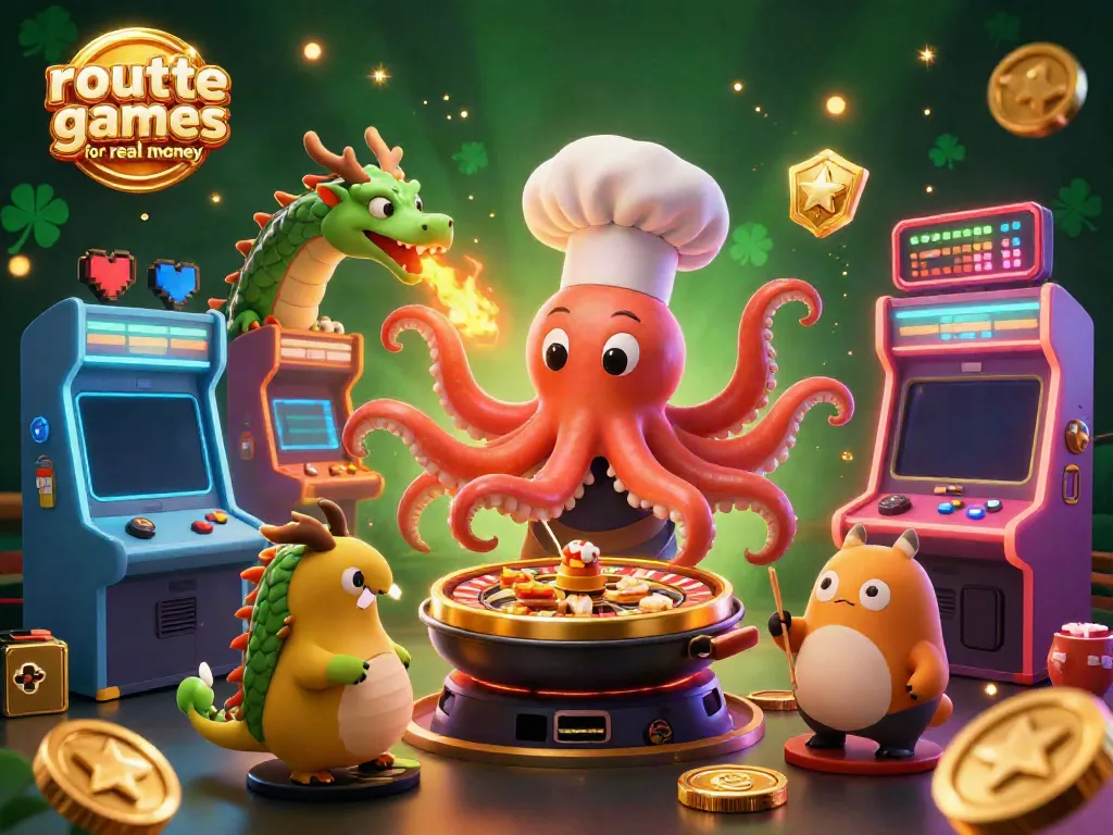 Engage in thrilling roulette games for real money with animated characters and vibrant casino visuals.